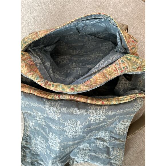 Vintage Y2K Fossil 1954 Paisley Floral Corduroy Crossbody Boho Purse Bag - Picture 12 of 13